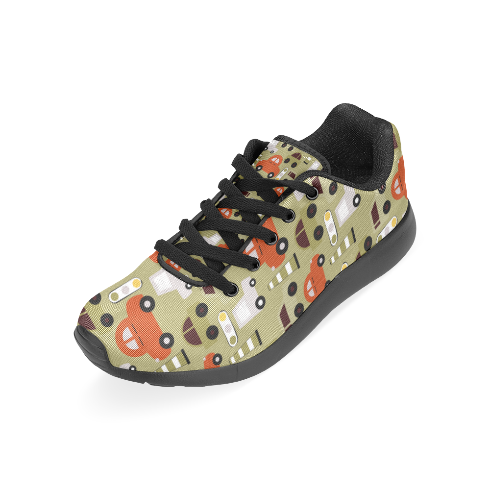 toy cars pattern Men's Running Shoes/Large Size (Model 020)
