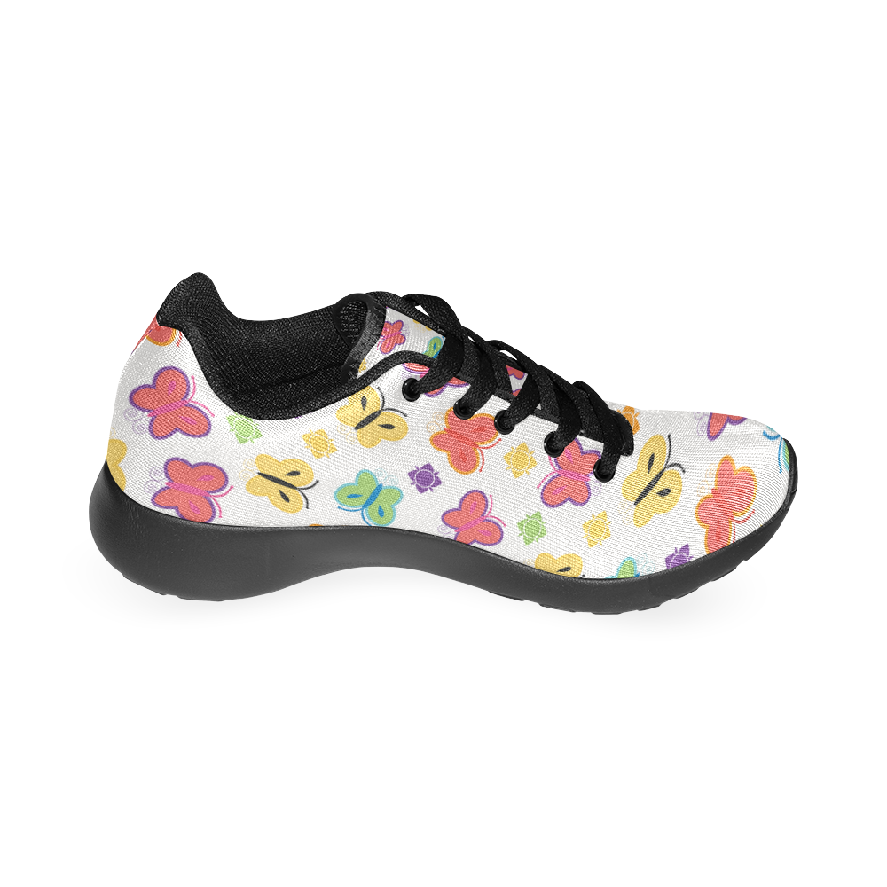colorful butterfly Men’s Running Shoes (Model 020)