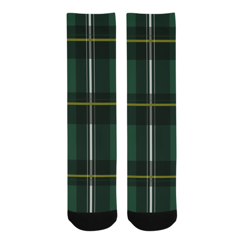 green-plaid Trouser Socks