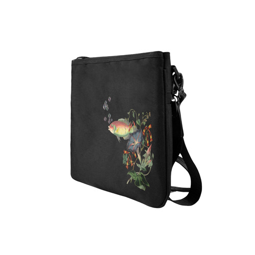 Fish With Flowers Surreal Slim Clutch Bag (Model 1668)
