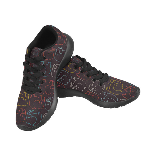 elephant pattern Men’s Running Shoes (Model 020)