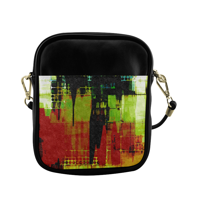 Grunge texture Sling Bag (Model 1627)