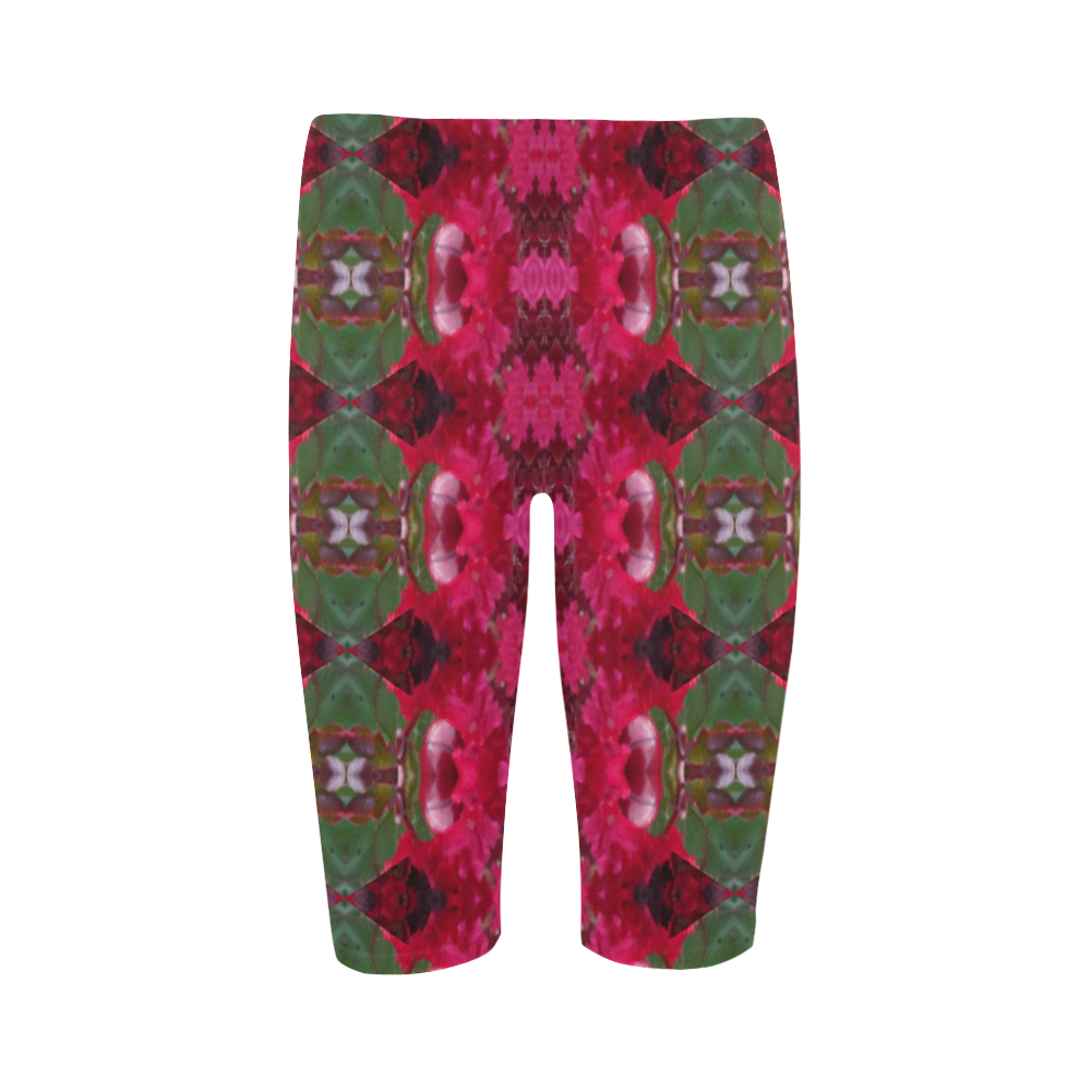 Christmas Wrapping Paper Designed Hestia Cropped Leggings Hestia Cropped Leggings (Model L03)