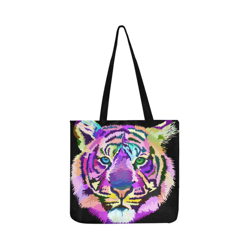 tiger popart Reusable Shopping Bag Model 1660 (Two sides)