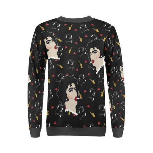 Rocky Horror All Over Print Crewneck Sweatshirt for Women (Model H18)