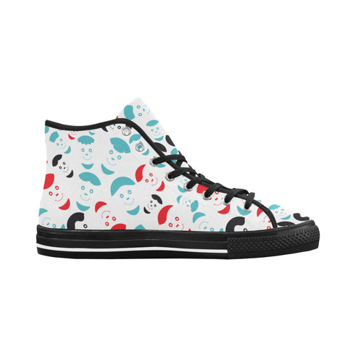 red smiley faces Vancouver H Women's Canvas Shoes (1013-1)