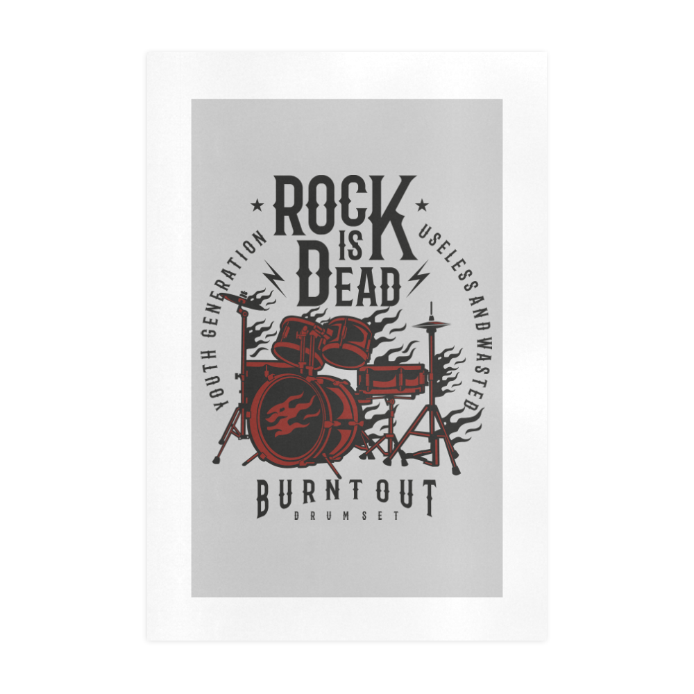 Rock Is Dead Art Print 19‘’x28‘’