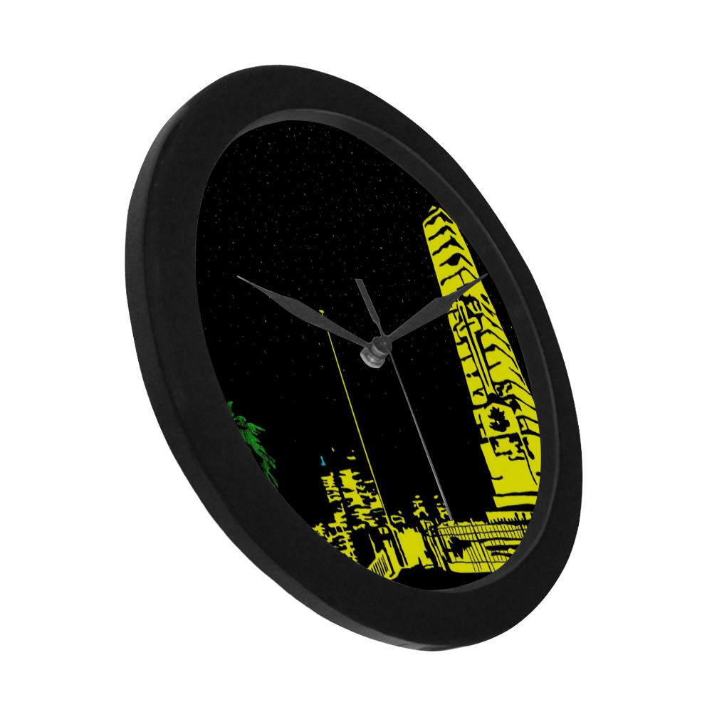 KingsPark Circular Plastic Wall clock