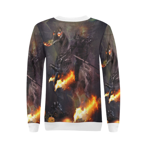 The Headless Horseman All Over Print Crewneck Sweatshirt for Women (Model H18)