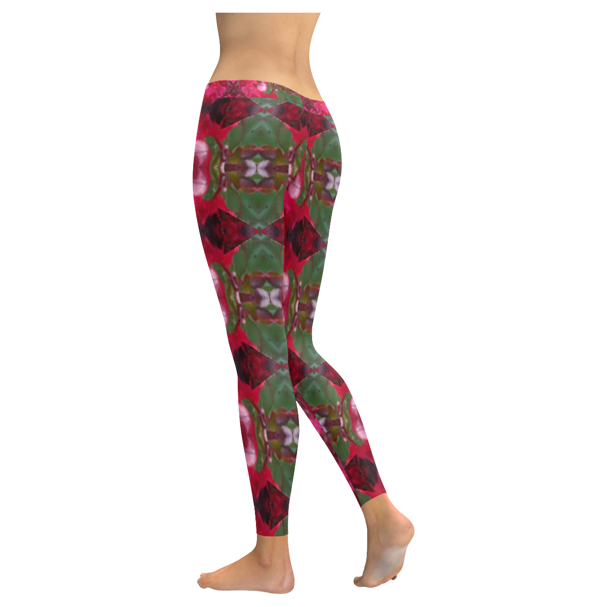 Christmas Wrapping Paper Low Rise Leggings for Women Women's Low Rise Leggings (Invisible Stitch) (Model L05)