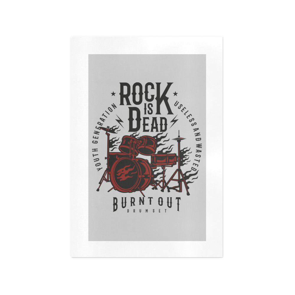 Rock Is Dead Art Print 13‘’x19‘’
