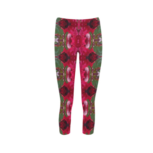 Christmas Wrapping Paper Designed Capris Leggings Capri Legging (Model L02)