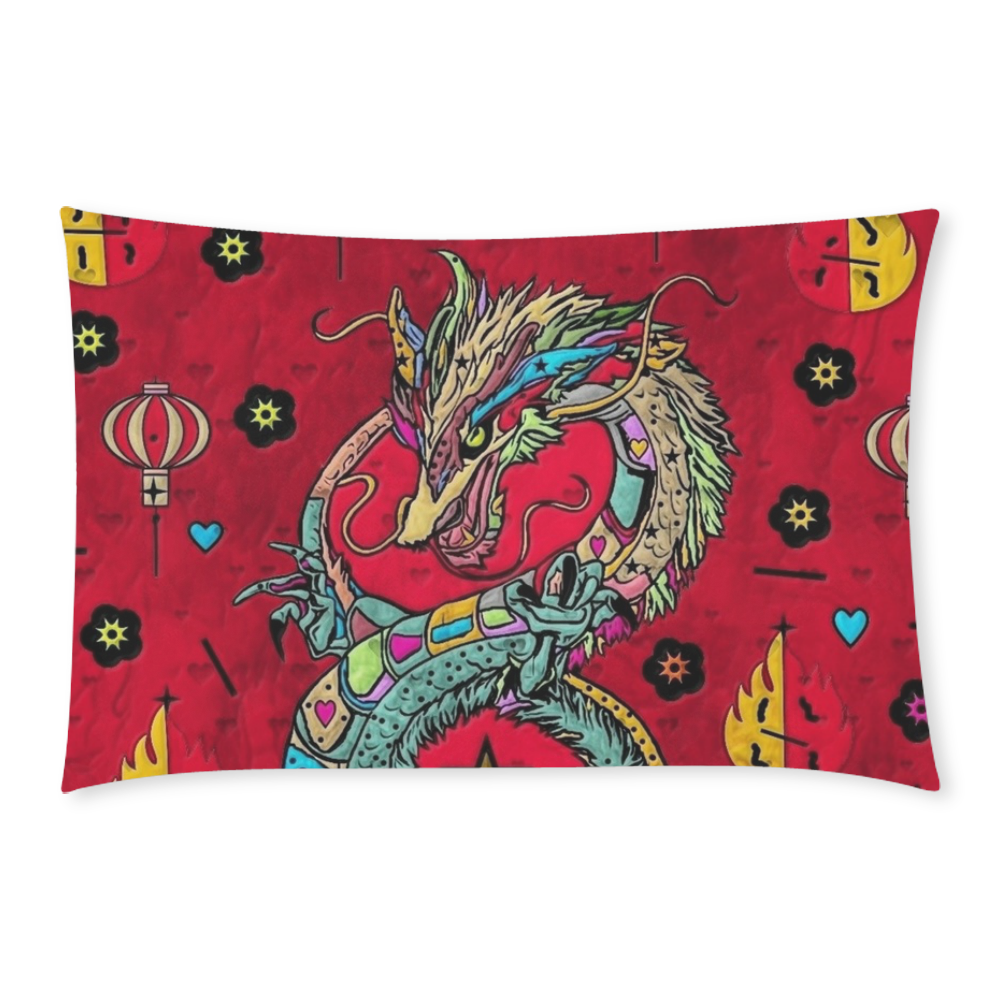 Dragon Popart by Nico bielow 3-Piece Bedding Set