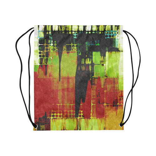 Grunge texture Large Drawstring Bag Model 1604 (Twin Sides)  16.5"(W) * 19.3"(H)