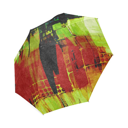 Grunge texture Foldable Umbrella (Model U01)