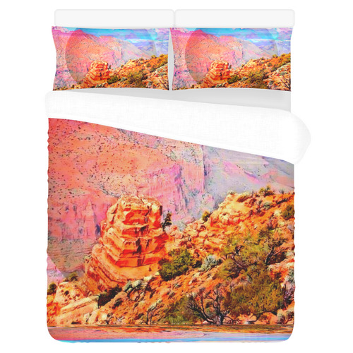 Grand Canyon by Nico bielow 3-Piece Bedding Set