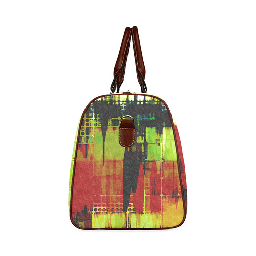 Grunge texture Waterproof Travel Bag/Small (Model 1639)