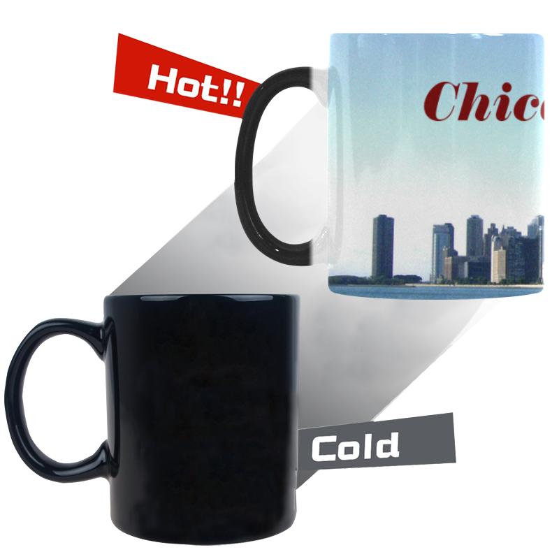 Chicago SKyline Morphing Mug Custom Morphing Mug