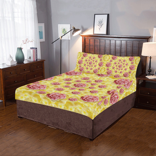 roses and fantasy roses 3-Piece Bedding Set