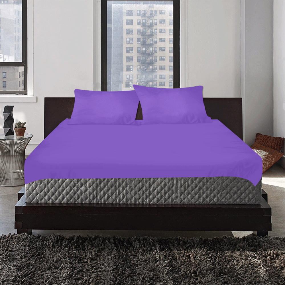 purple 3-Piece Bedding Set