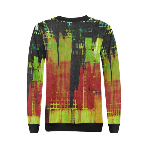 Grunge texture All Over Print Crewneck Sweatshirt for Women (Model H18)