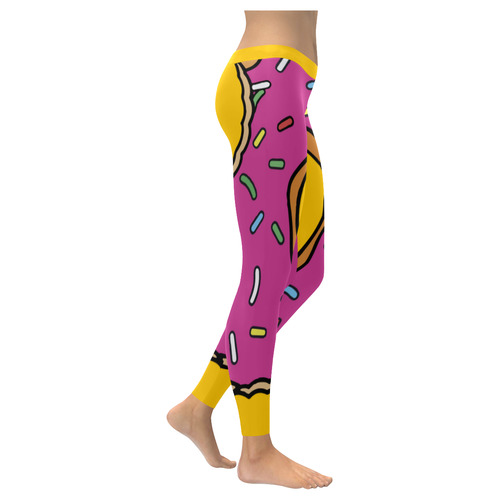 r amarillo Women's Low Rise Leggings (Invisible Stitch) (Model L05)