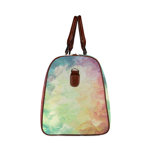 Painted canvas Waterproof Travel Bag/Small (Model 1639)