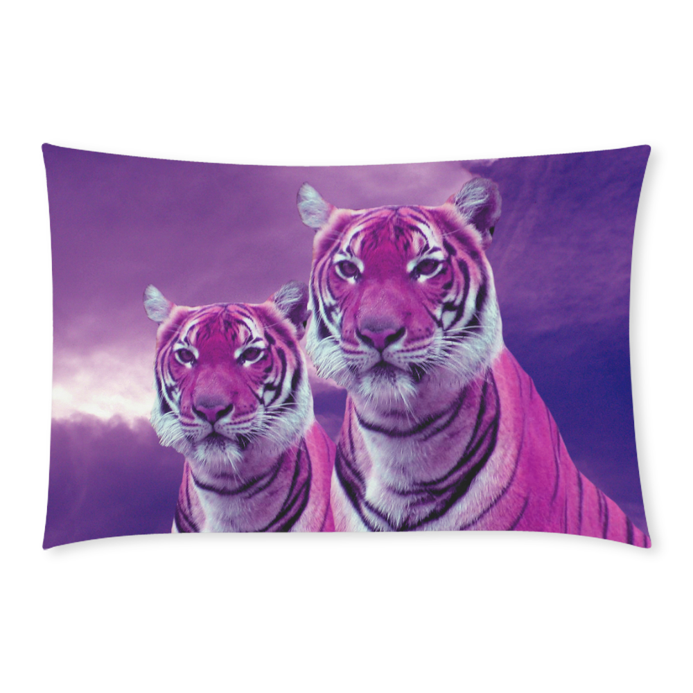Purple Tigers 3-Piece Bedding Set