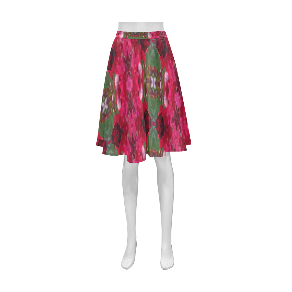 Christmas Wrapping Paper Athena Women's Short Skirt Athena Women's Short Skirt (Model D15)