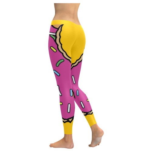 r amarillo Women's Low Rise Leggings (Invisible Stitch) (Model L05)