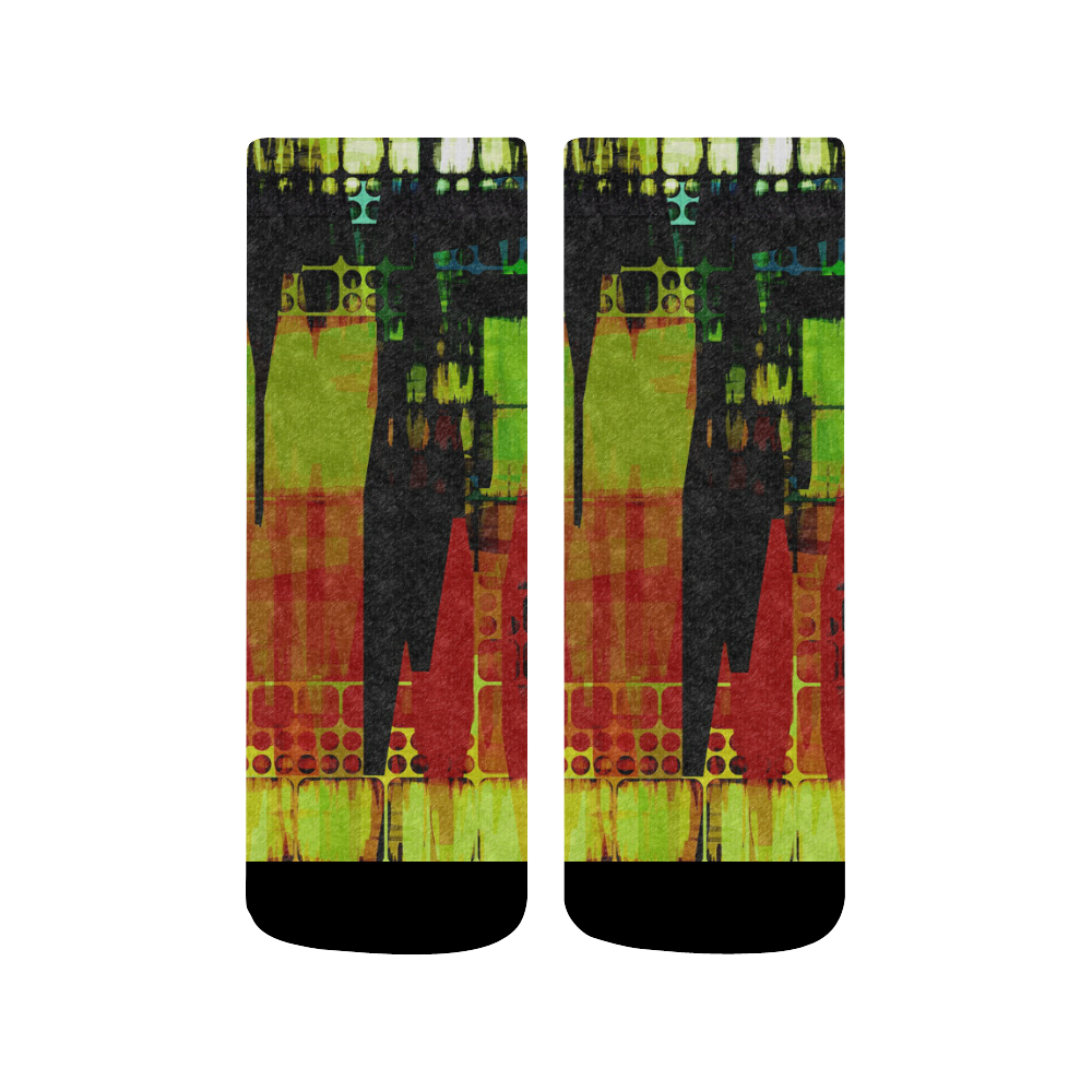 Grunge texture Quarter Socks