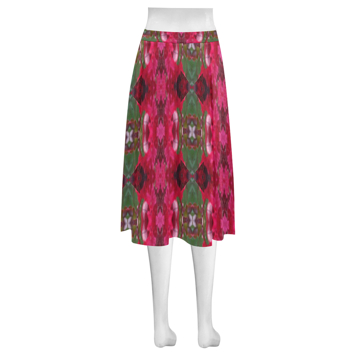 Christmas Wrapping Paper Designed Mnemosyne Women's Crepe Mnemosyne Women's Crepe Skirt (Model D16)