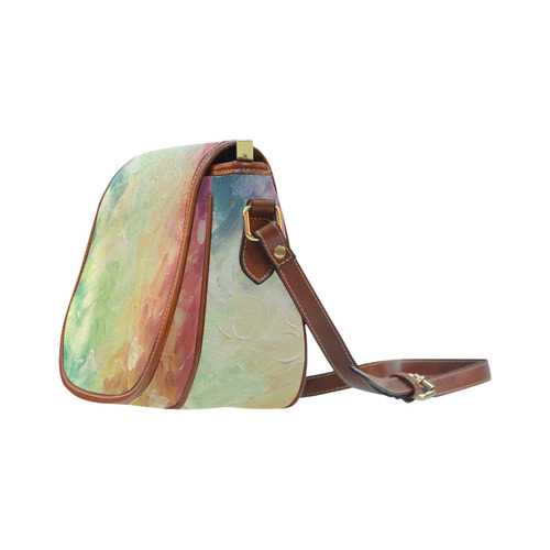 Painted canvas Saddle Bag/Large (Model 1649)