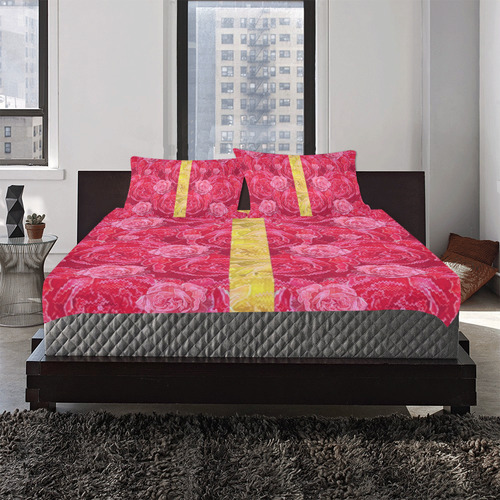 Rose and roses and another rose 3-Piece Bedding Set