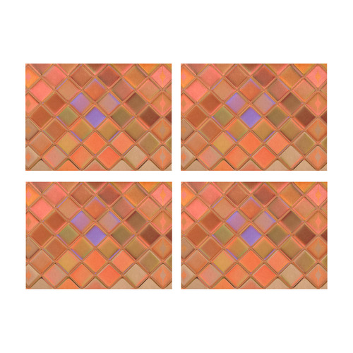 autumn tiles Placemat 14’’ x 19’’ (Set of 4)
