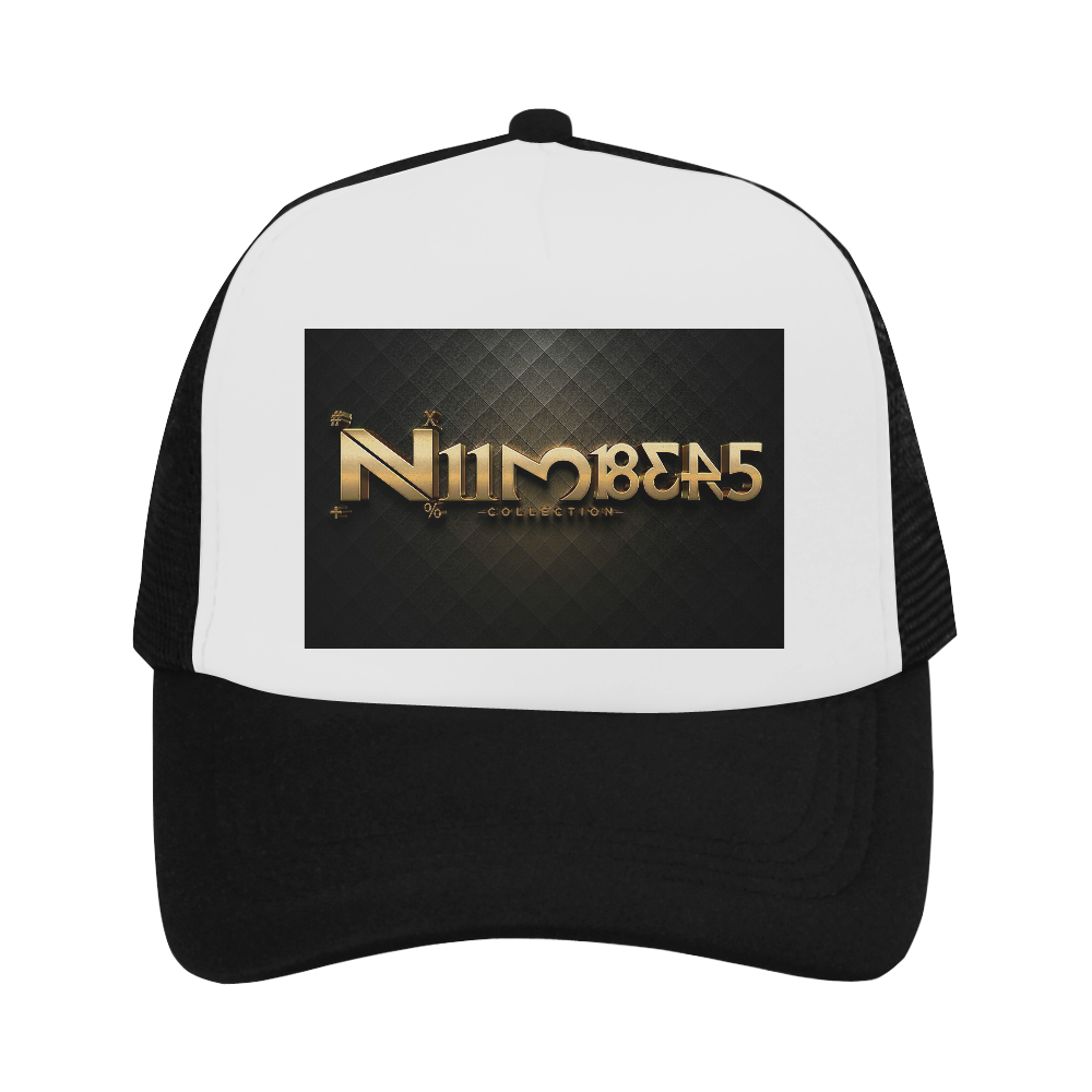 NUMBERS Collection Logo Trucker Hat (Luxury blk/gold) Trucker Hat