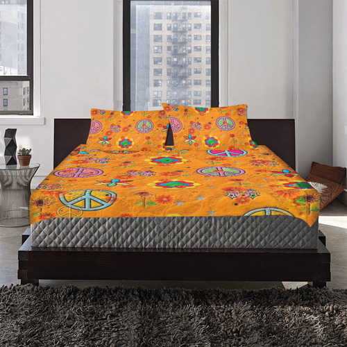70´s Pattern by Popart Lover 3-Piece Bedding Set