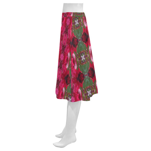 Christmas Wrapping Paper Designed Mnemosyne Women's Crepe Mnemosyne Women's Crepe Skirt (Model D16)