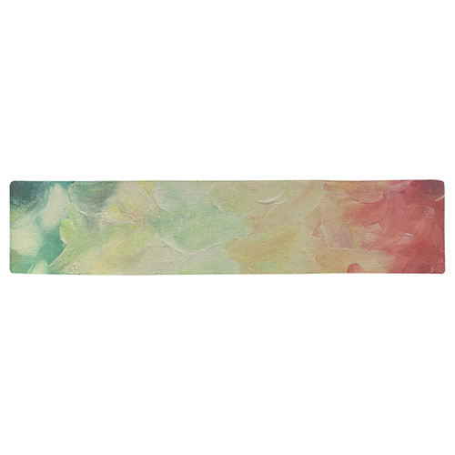 Painted canvas Table Runner 16x72 inch