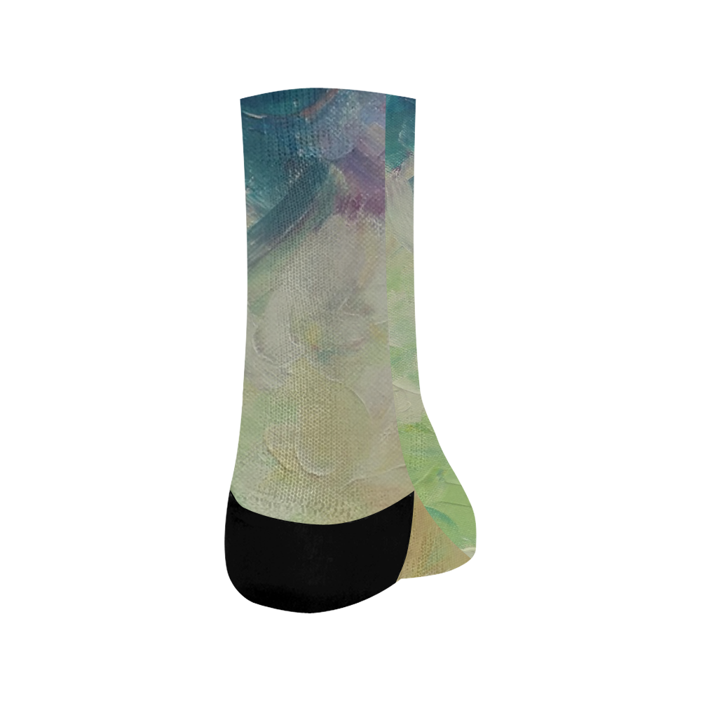 Painted canvas Crew Socks