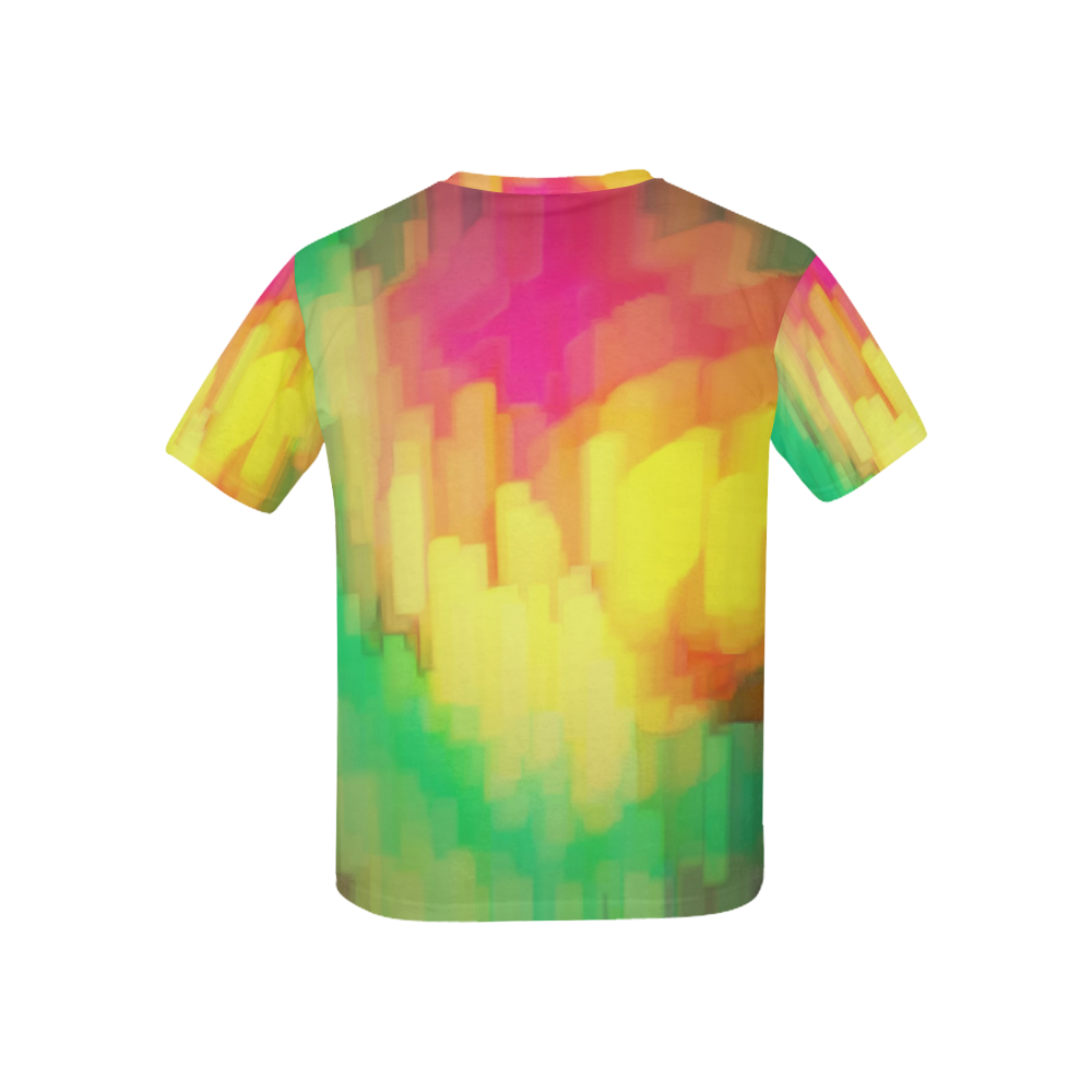 Pastel shapes painting Kids' All Over Print T-shirt (USA Size) (Model T40)