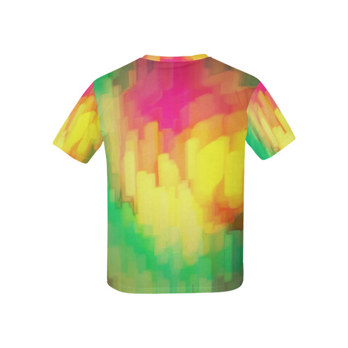 Pastel shapes painting Kids' All Over Print T-shirt (USA Size) (Model T40)