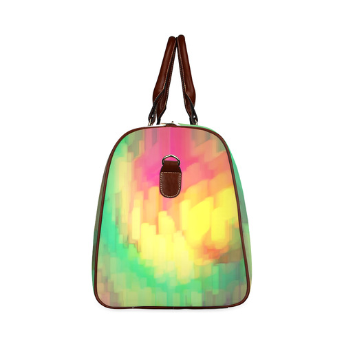 Pastel shapes painting Waterproof Travel Bag/Small (Model 1639)