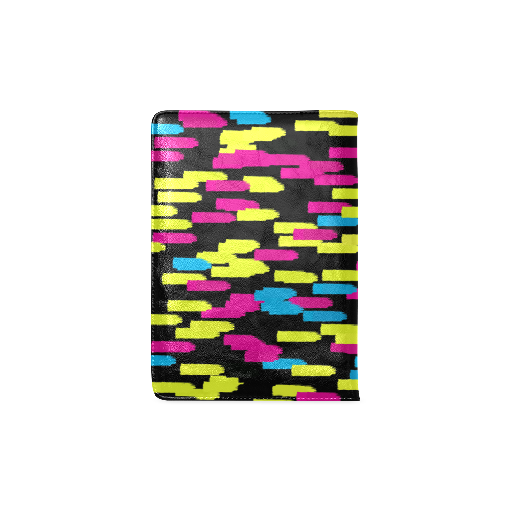 Colorful strokes on a black background Custom NoteBook A5