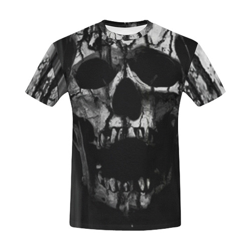 Black and grey nightmare All Over Print T-Shirt for Men (USA Size) (Model T40)