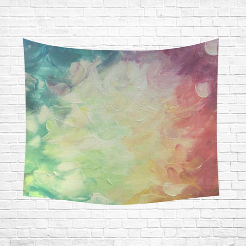 Painted canvas Cotton Linen Wall Tapestry 60"x 51"