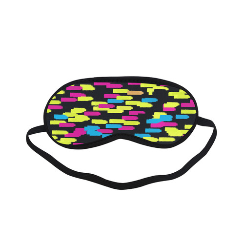 Colorful strokes on a black background Sleeping Mask