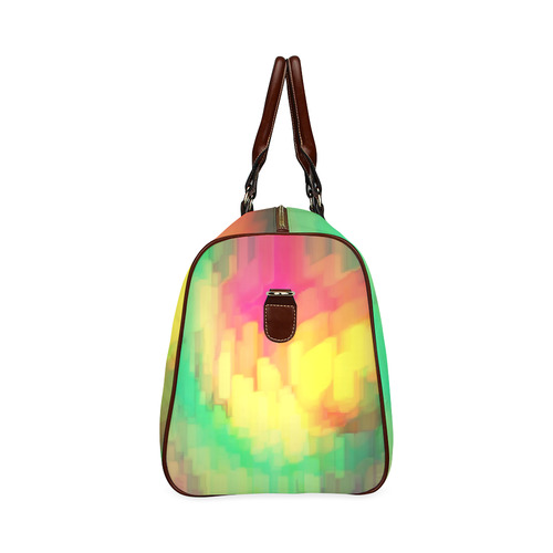 Pastel shapes painting Waterproof Travel Bag/Small (Model 1639)