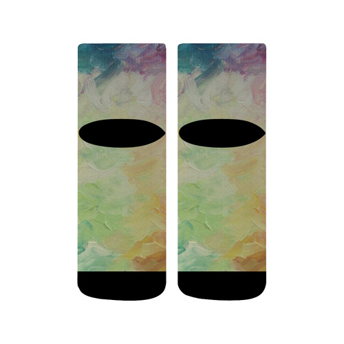 Painted canvas Quarter Socks
