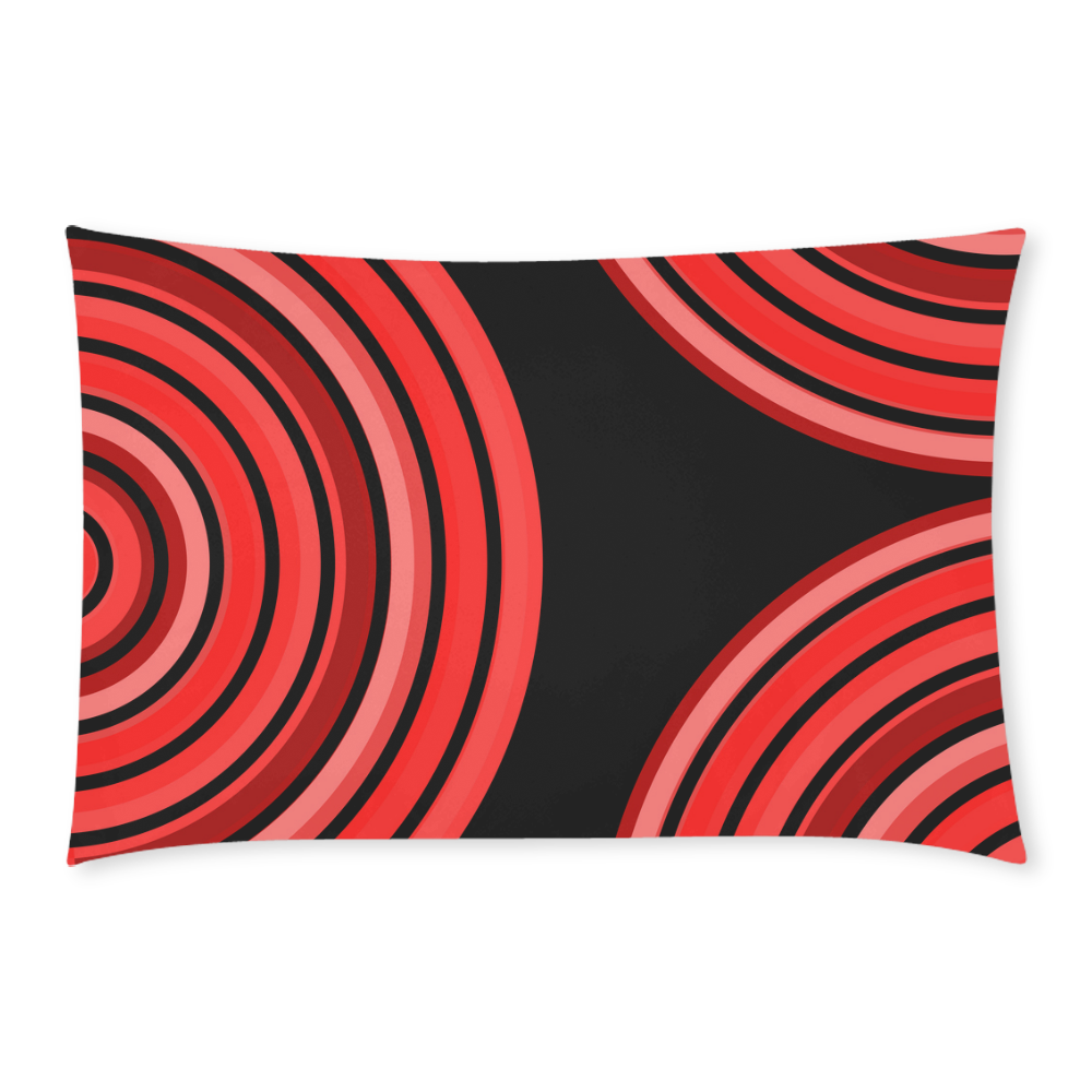 black and red curves3 3-Piece Bedding Set